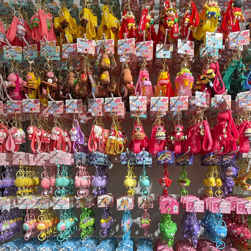 Wholesale Cartoon Japanese Anime American Movie Character Bag Pendant Keychain Toy Rubber 3D Soft Anime PVC Keychain