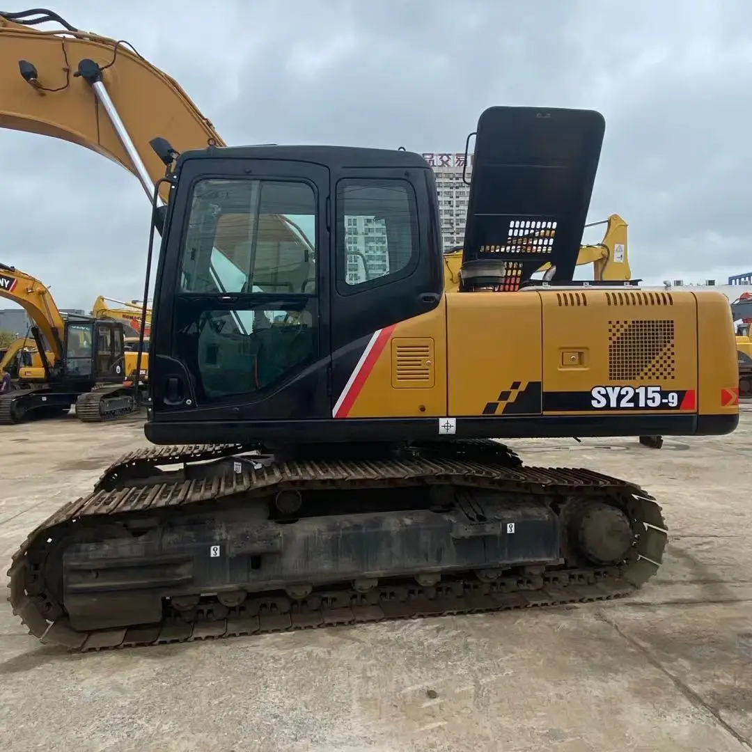 African hot sale sany sy 215-9 used digger Crawler excavatorow hours in good condition