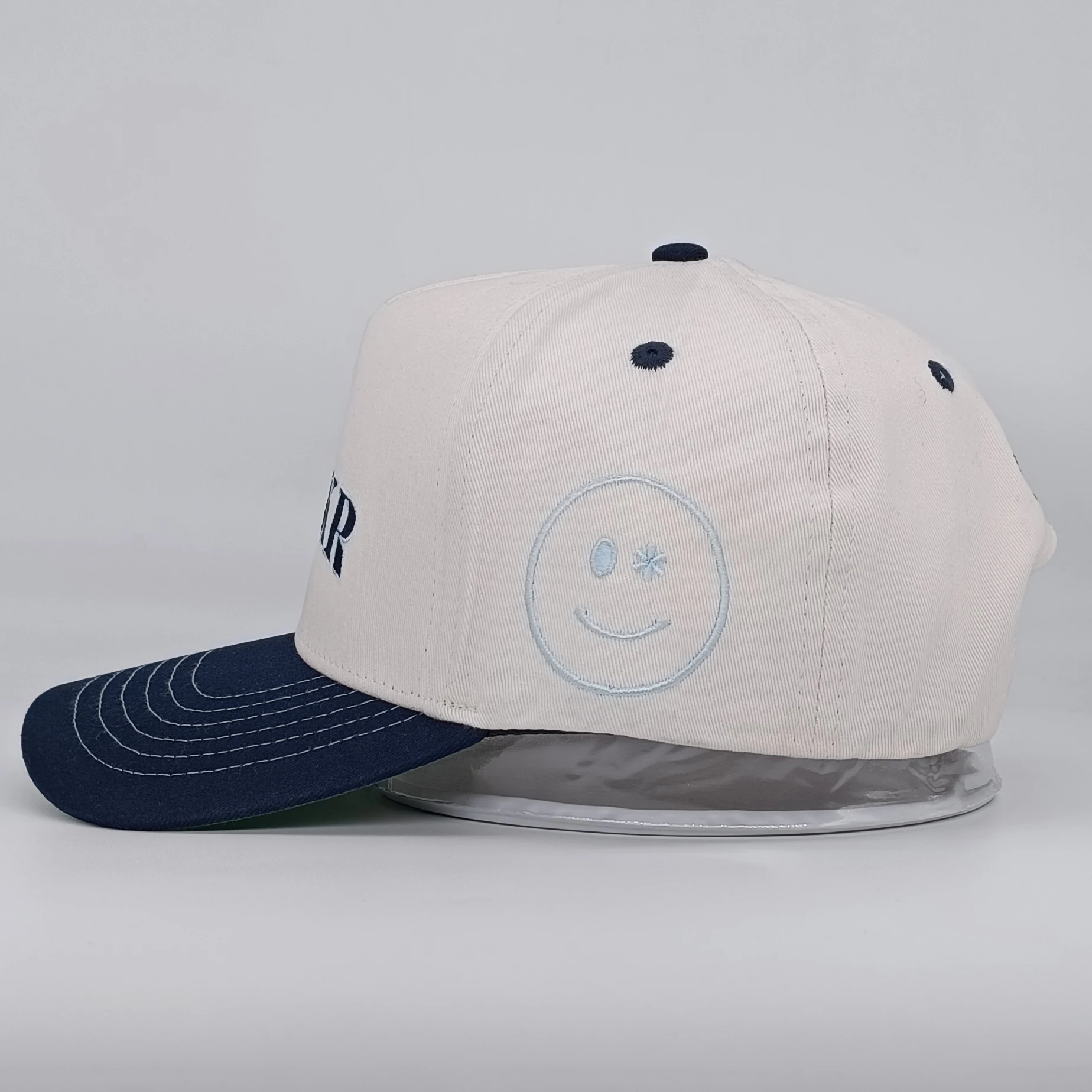 OEM Wholesale Custom 5 Panel Green Underbrim Acrylic Dad Hat Mens Sports Gorras 3D Embroidery Puff Logo Structured Baseball Cap