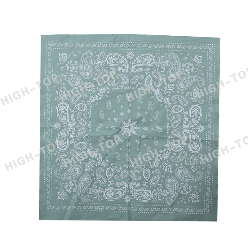 Customized Factory Double Print Bandana Custom Logo Fans Cotton Bandana Square