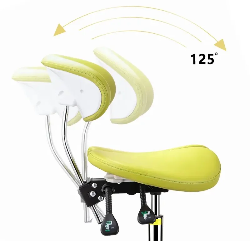 Hospital Chair Lab Stool Hospital Doctor Nurse Saddle Chair Ergonomic Saddle Seat Height Adjustable