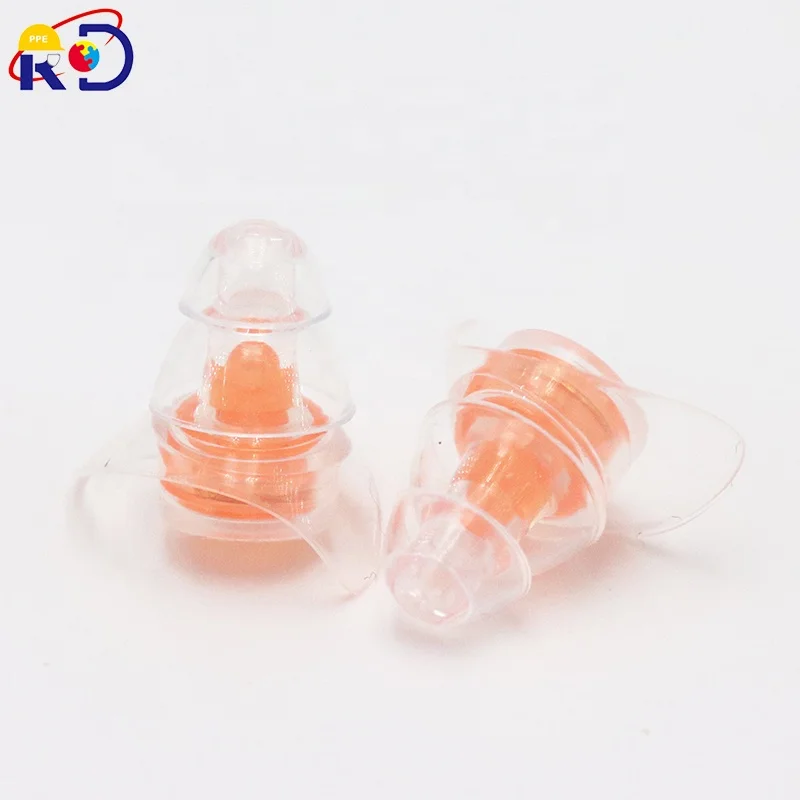High fidelity diaphragm filter silicone noise reduction earplugs musician earplugs