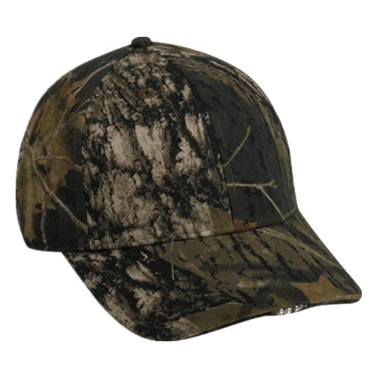 Customized Outdoor Cap Camouflage Lighted Cap LED Baseball Cap