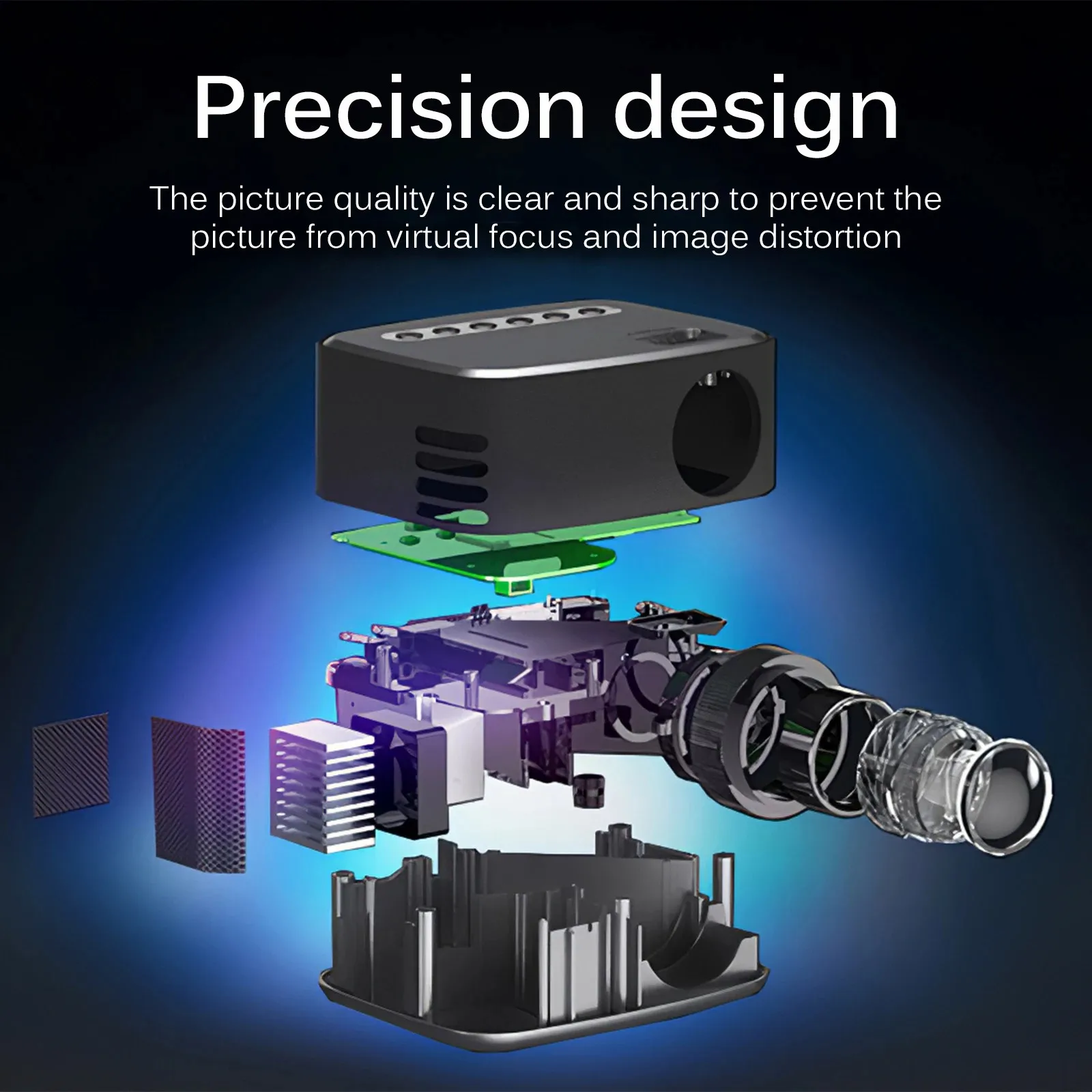 Spot T20 mini projector home HD 1080P portable micro led mobile phone screen home projector spot