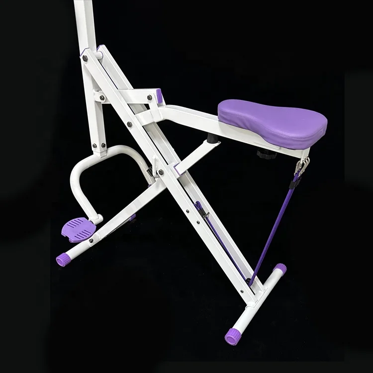 Health & Fitness Total Crunch Row-N-Ride Squat Assist Trainer for Glutes & Whole Body Cardio Workout with Adjustable Resistance