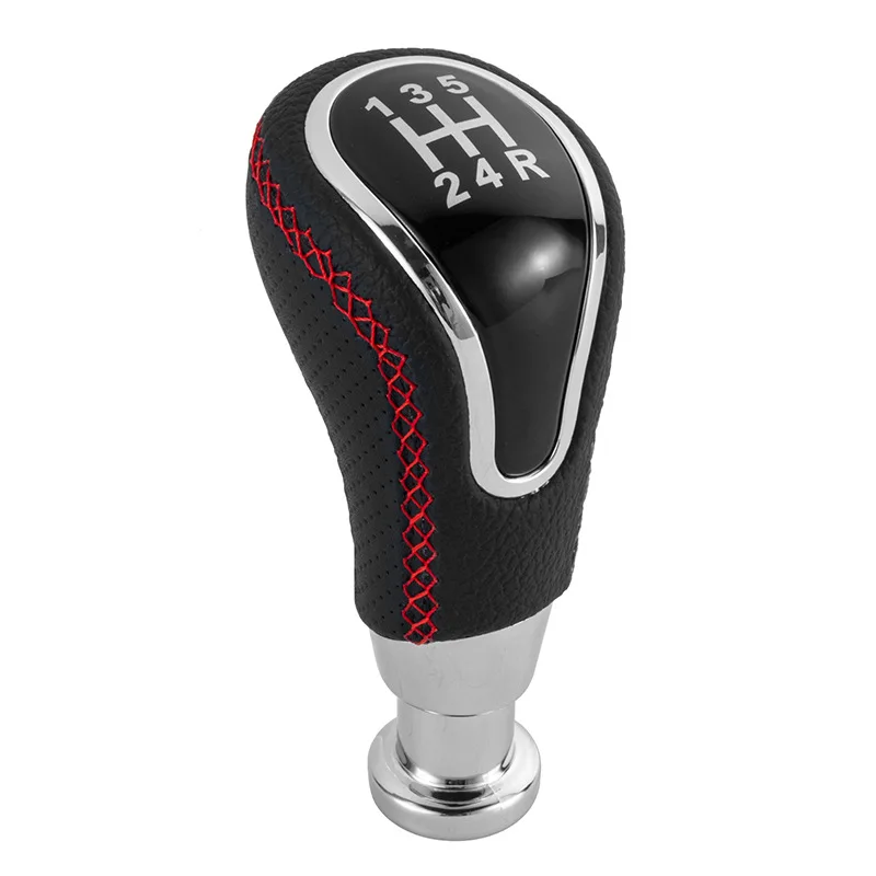 High Quality for Lada Vesta Granta Vaz Kalina Niva Samara Largus 5 Speed Leather Car Gear Shift Knob Shifter Lever Auto Handball