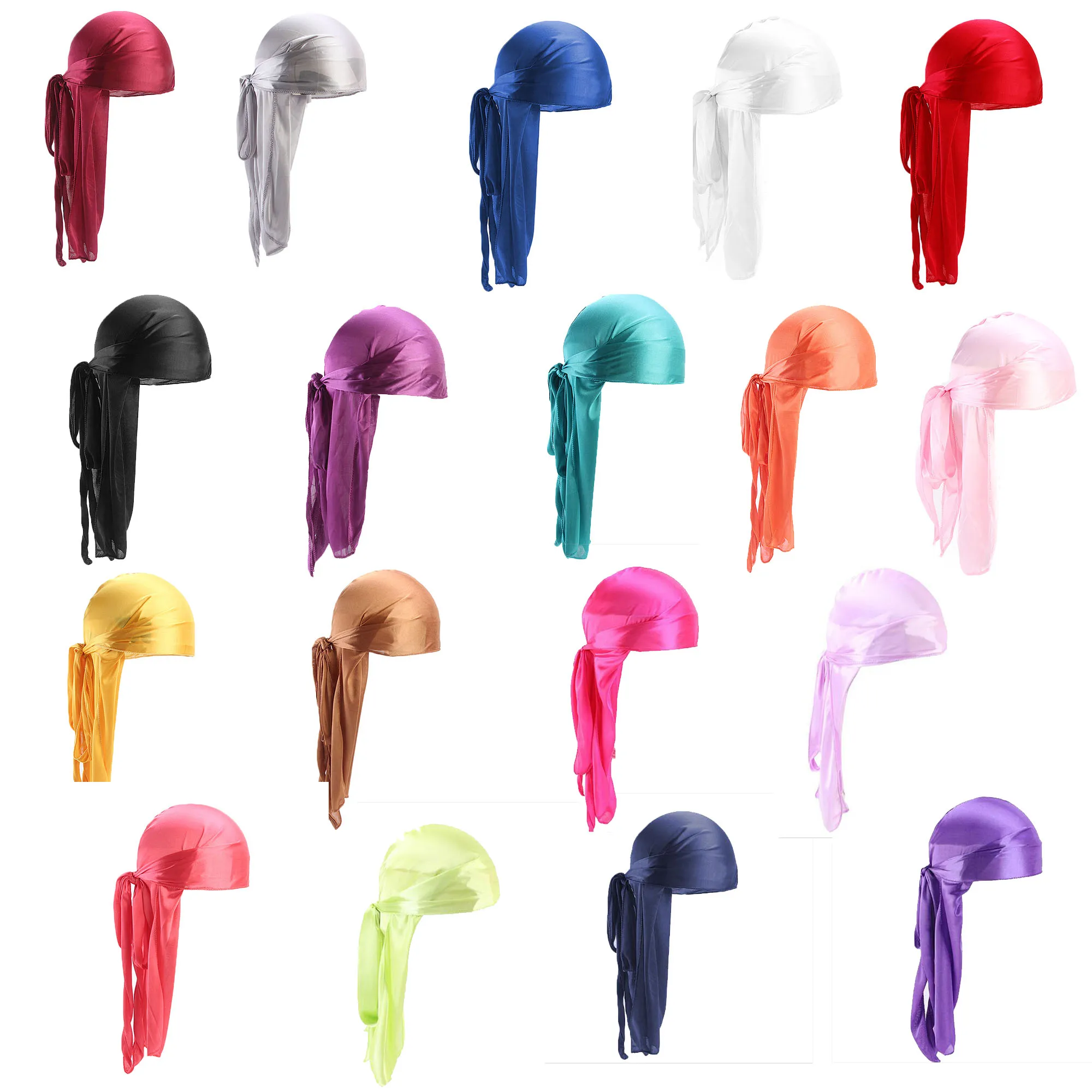 silky du-rag print custom durags silk for men boy due rag with private label