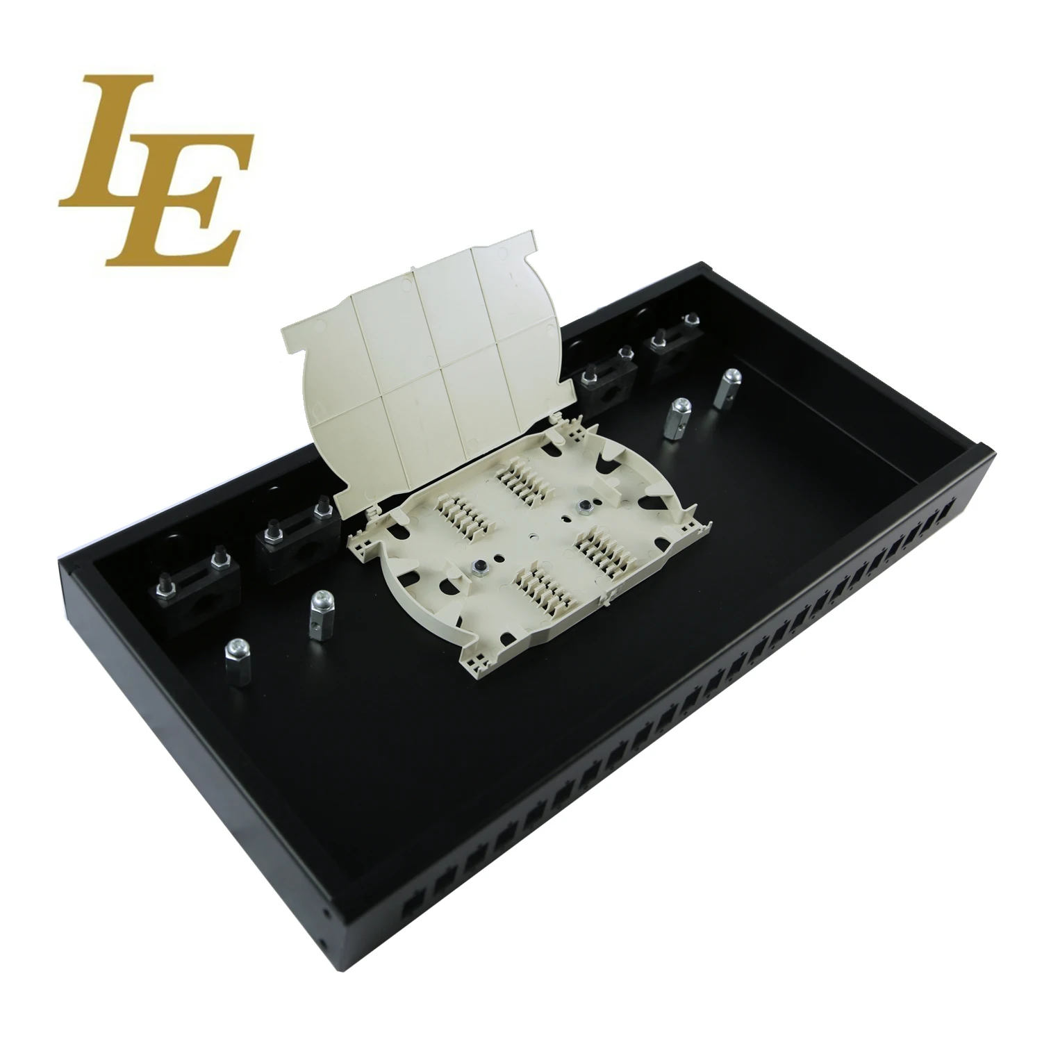 1 u wall mounted fiber optic patch panel