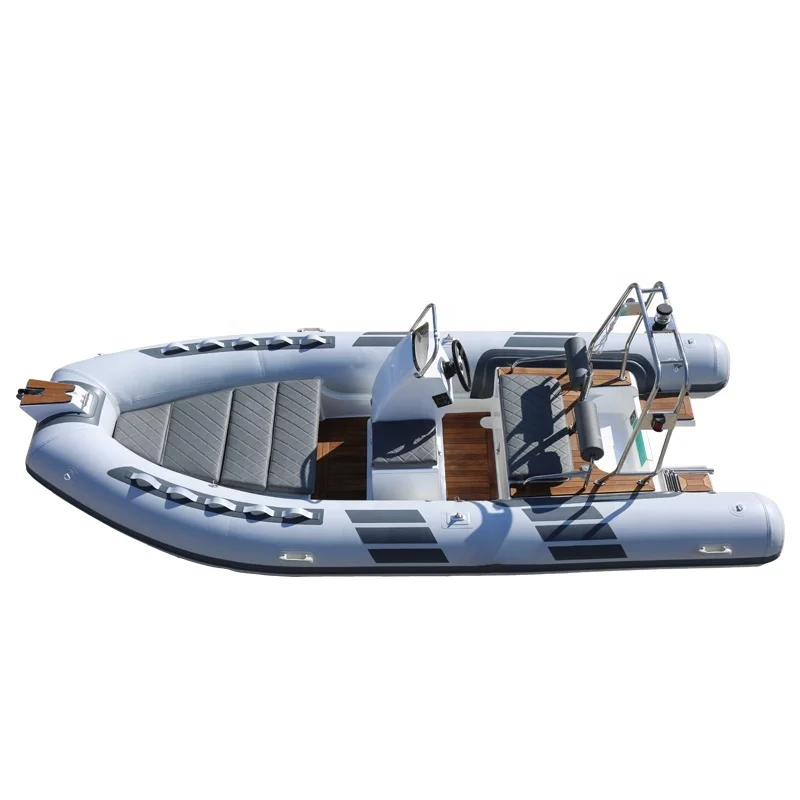 15.7feet Patrol Boat PVC/Hypalon Inflatable Fishing Boat Fiberglass hull water boat