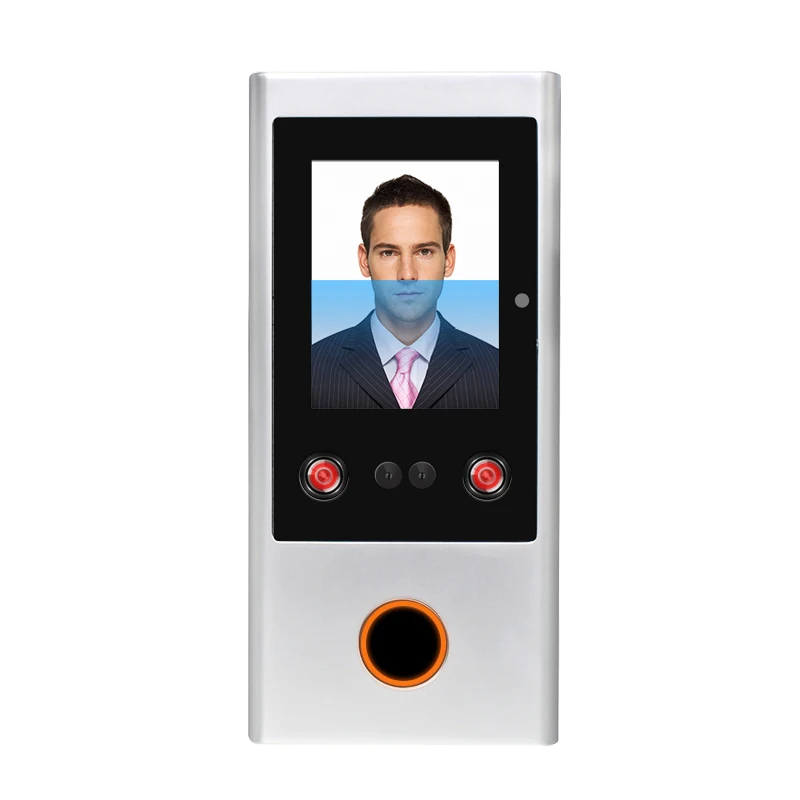 Secukey Metal Face and 125KHz RFID Access Control Reader, Facial Recognition Wiegand Access Control with Time Attendance