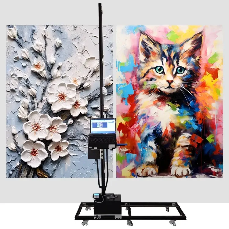 Hot sell Wall Painter Robot Automatic Wall Panel 3d Vertical Mural Printer Printing Machine For Walls