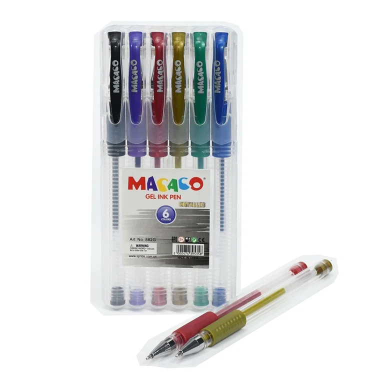 Ручка с гелевыми чернилами и логотипом на заказ набор цветных гелевых ручек для письма в офисе