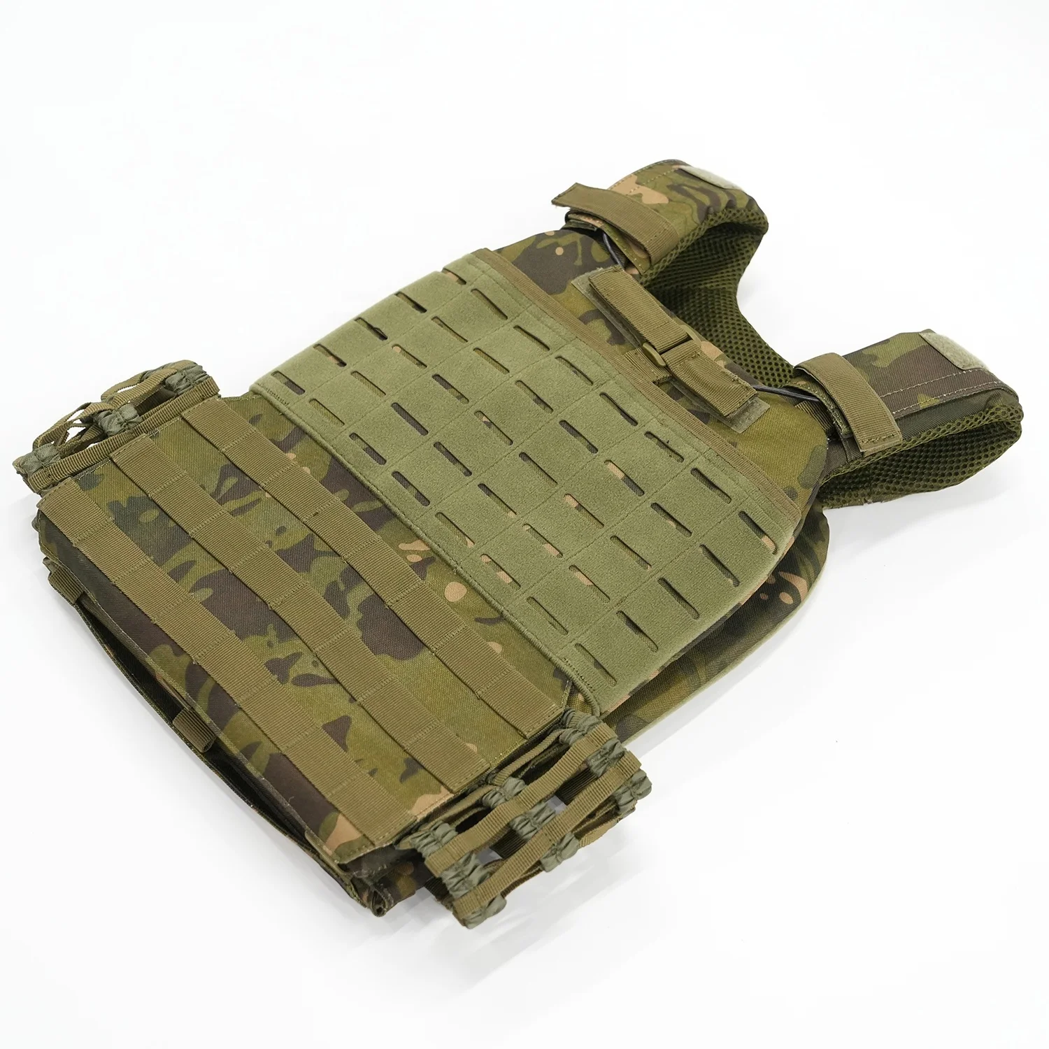 Green Camo Adjustable Running Fitness Workout Tactical  Weight Vest for men  Gym Unisex Training Body Building Plate Carrier