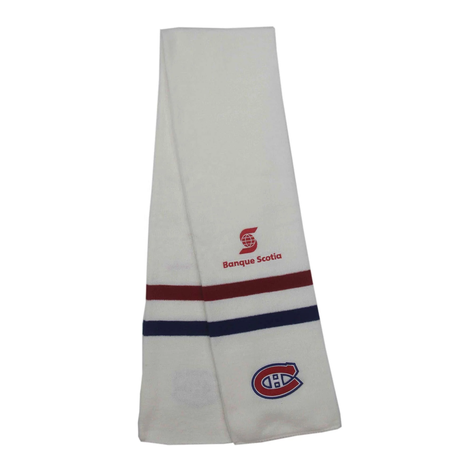 Canada knitted embroidery  knitting hockey fan scarf football scarf promotional scarf