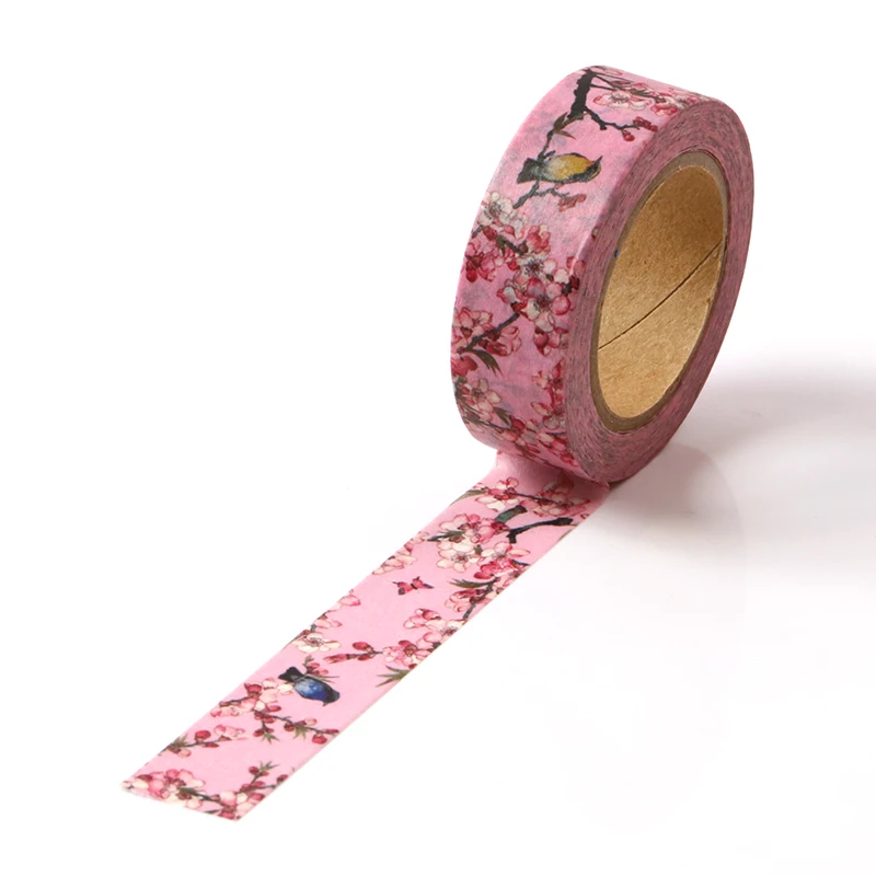 Custom large loop printed diy decorative Rosa gingham caro logo university Pakistan washi paper tape