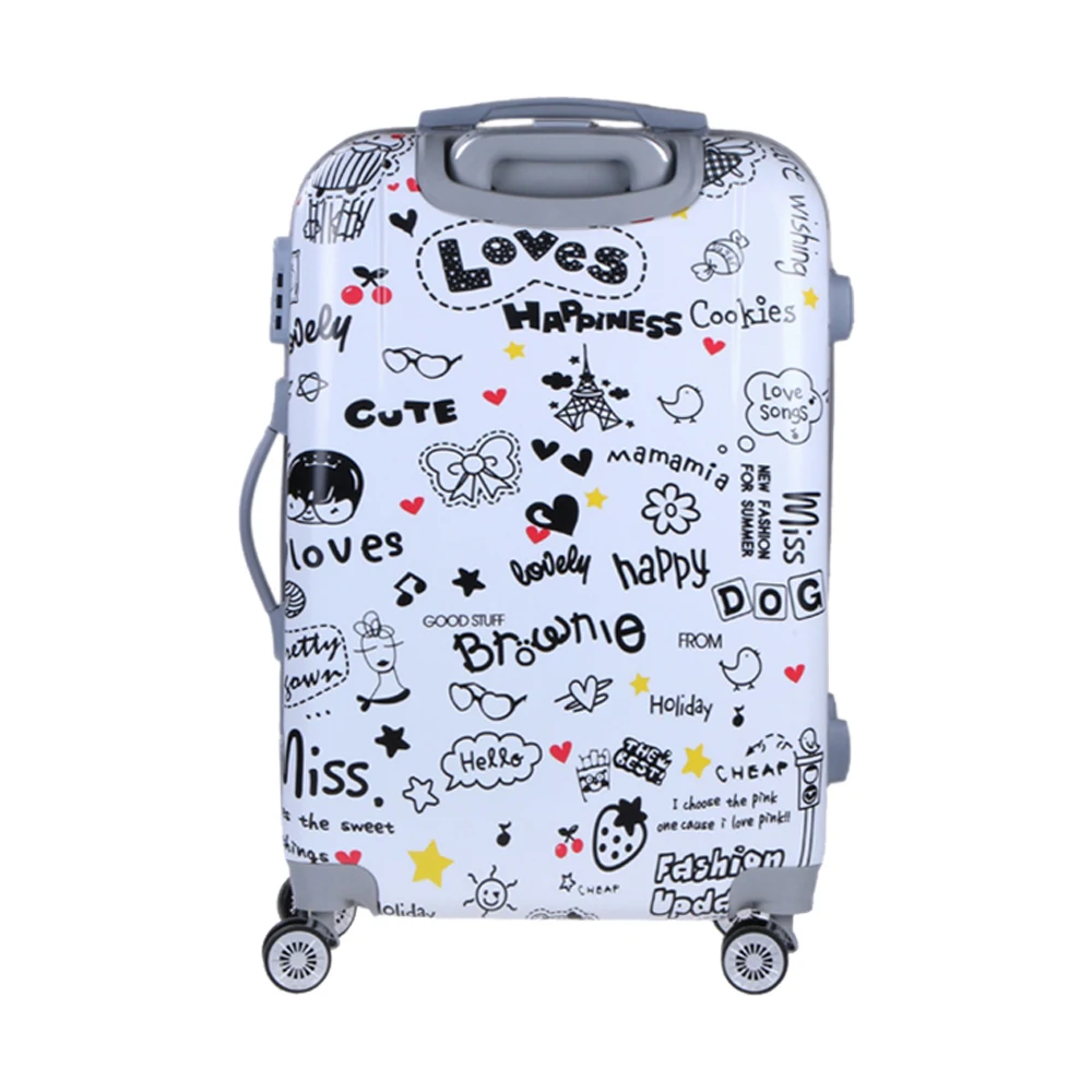 
Cute style 3PCS PC luggage set trolley luggage suitcase for traveling 
