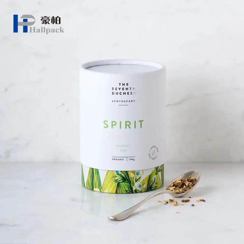 100% Recycled Cylinder Round Box Biodegradable Packing Tube Sleeve Paper Tube Packaging For Candle