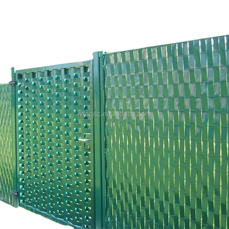 France 4.7cmx50m with100 Clips Hard PVC Strip Screen Fence for Privacy Chain Link Weave Fence Occultation PVC Kit Rigid Panel