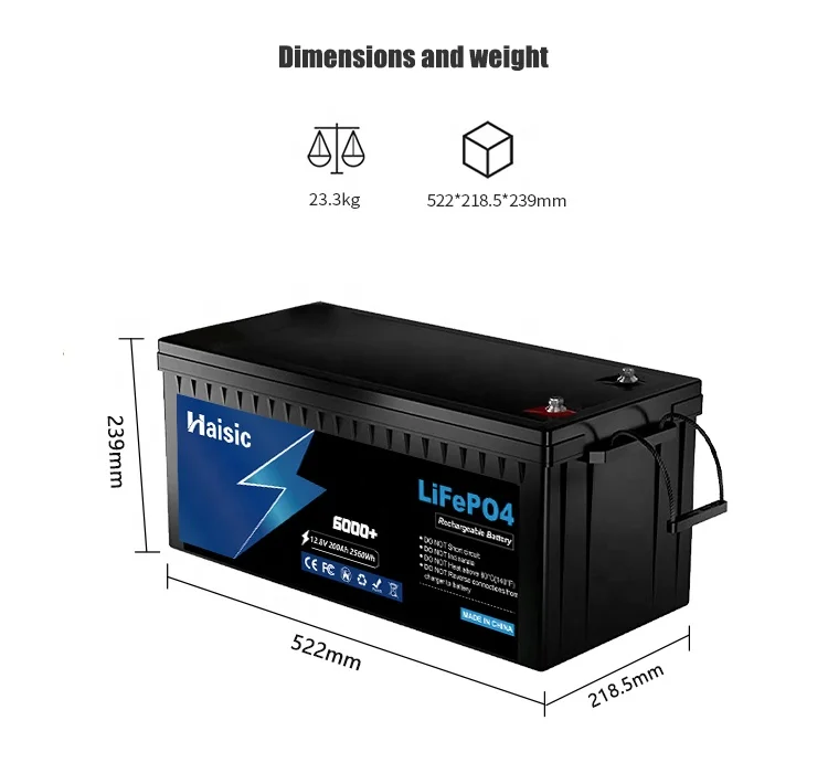 Rechargeable 12v Acfree Lithium Lifepo4 Battery 200 Amp With Bms 6000+ Cycles Energy Storage Battery