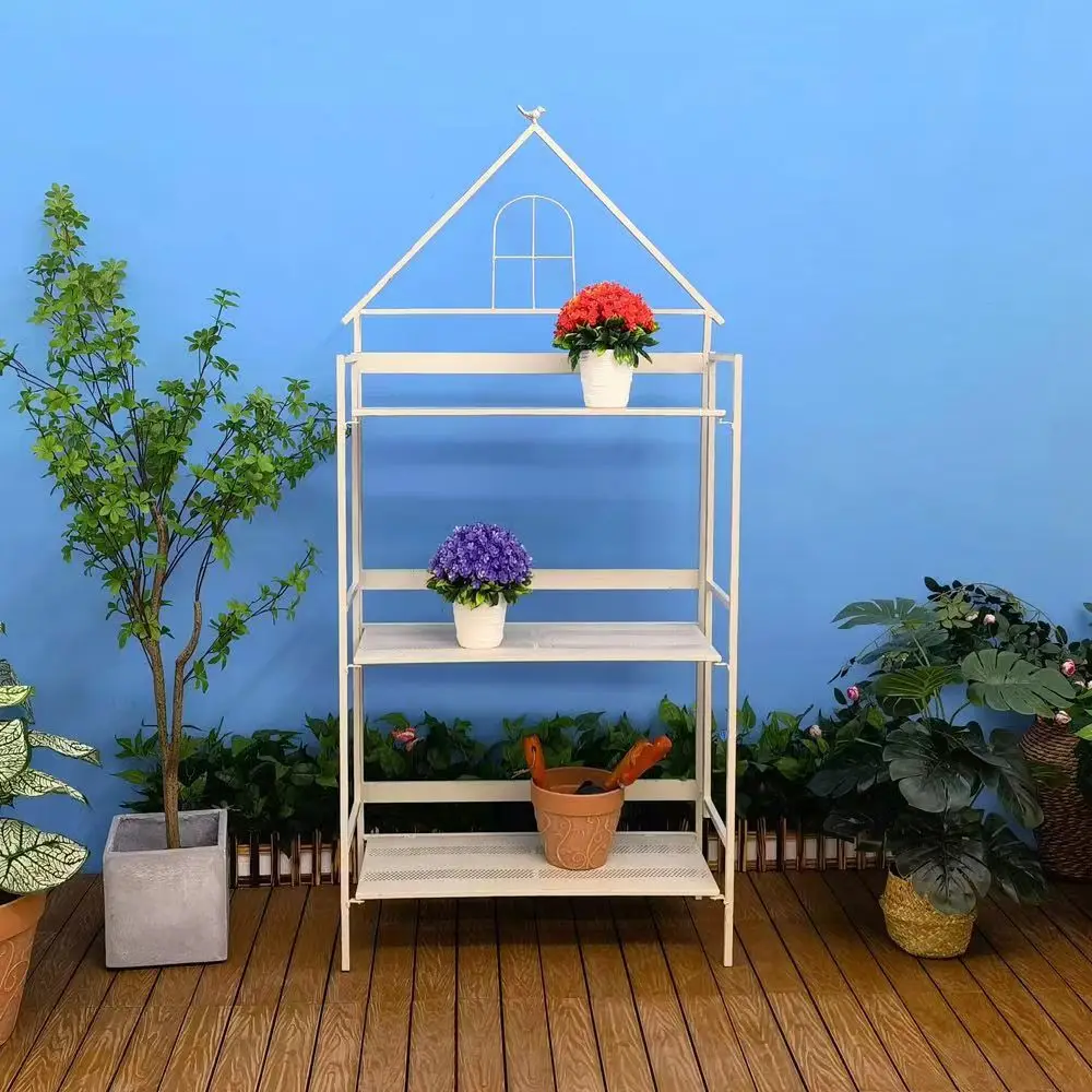 flower rack plant stand display holder for succulent potted indoor outdoor garden house bonsai living room  metal flower stand
