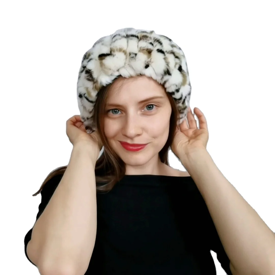 Роскошный шарф из настоящей шерсти кролика декоративного Женская мода и сердечком повязка на голову для девочек