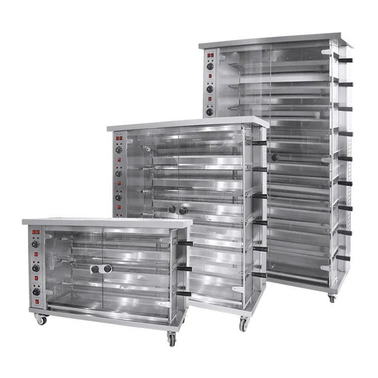 Commercial stainless steel chicken roasting gas roster machine rotisserie equipment