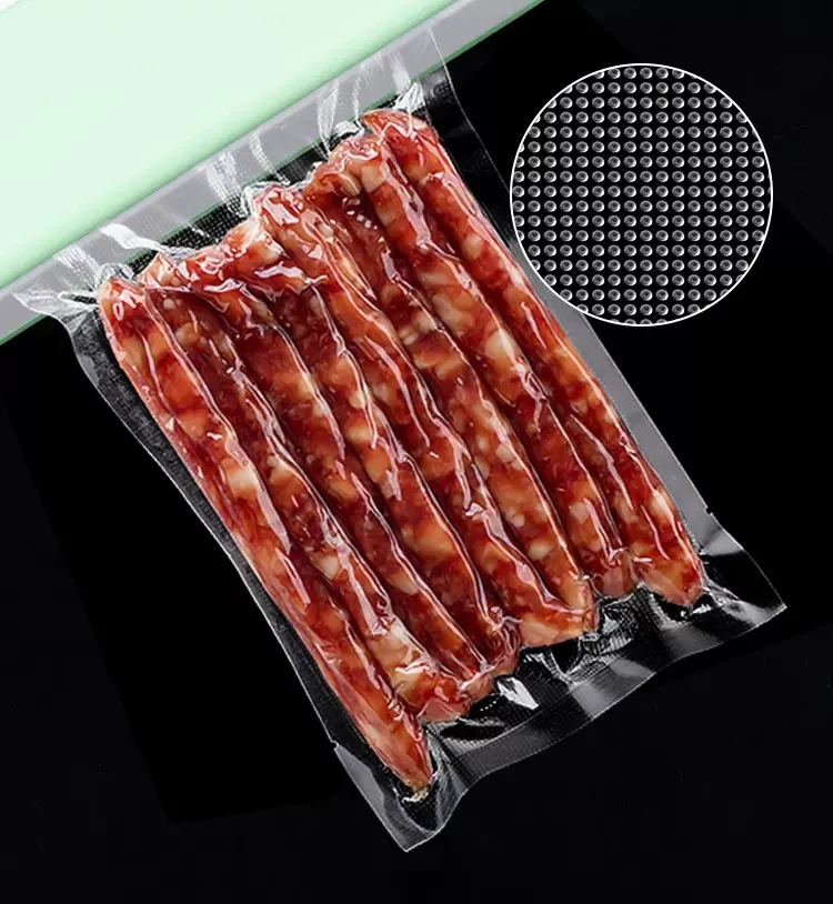 Vacuum Seal Plastic Bag For Food Freezer Storage Textured Vacuum Sealer Bags Vacuum Packing