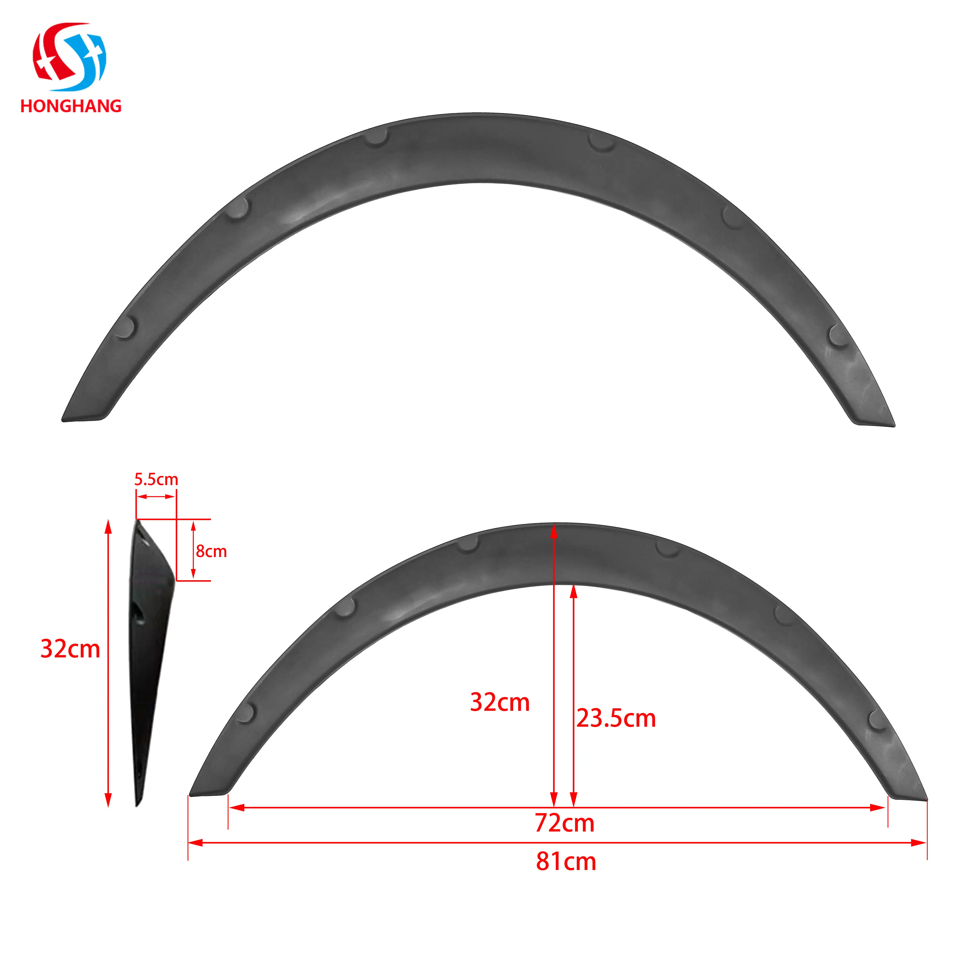 Auto Accessories Spare Parts Car Wholesale Wheel Eyebrow Carbon Fiber Wheel Arch Universal Fender Flares For All Cars