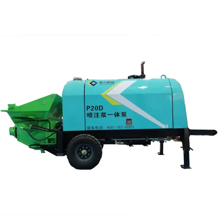 
P20D Diesel Concrete shotcrete and grouting integrated pump concrete shotcrete machine 