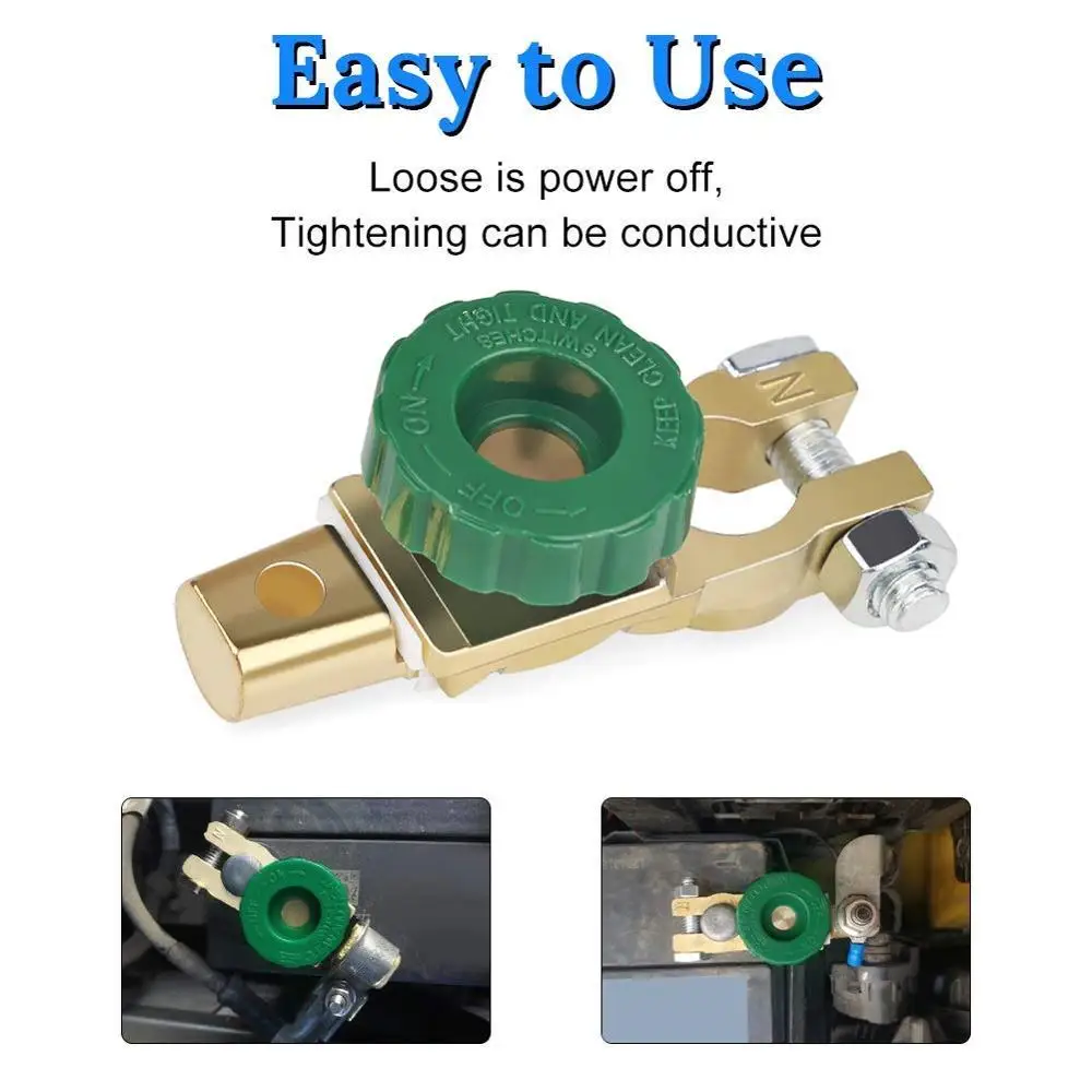 Верхняя контактная клемма главный отключающий переключатель для батареи отключение питания Отключение изоляции автомобильного аккумулятора