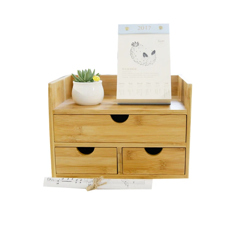 Factory Wholesale Wooden Makeup Cute Personalized Storage Box Cosmetic Storage Display Box