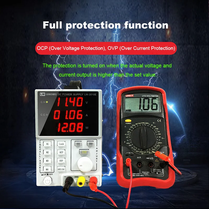 Longwei LW-1003E Programmable Power Supply Remote Control  300W Higher Sensitivity Charging Interface DC Power Supply