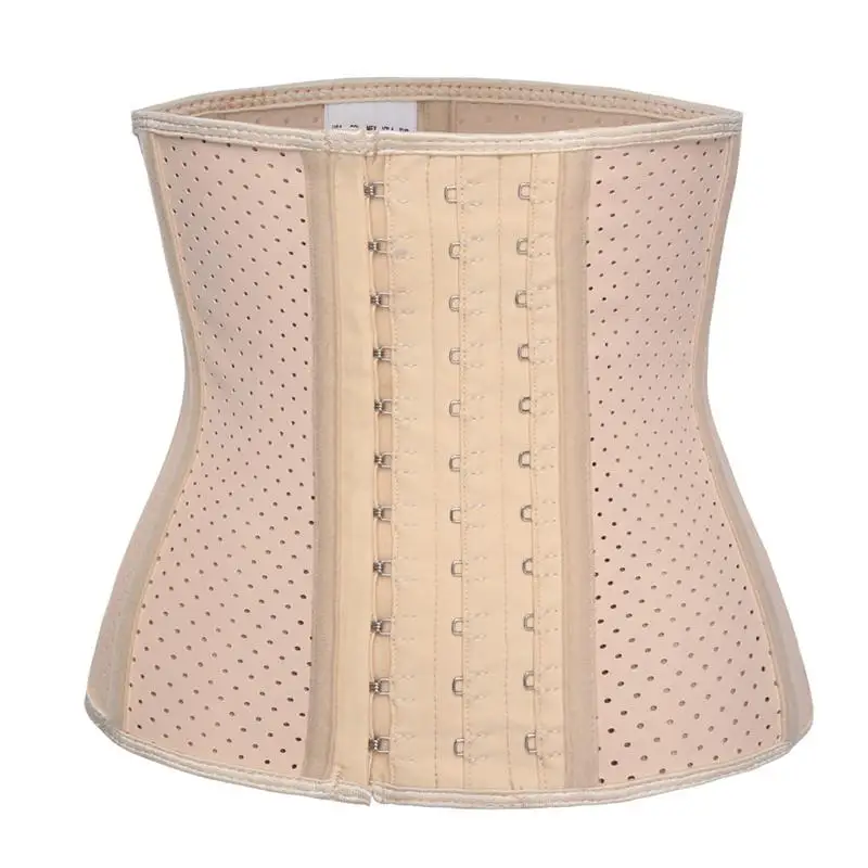 Custom Logo Women Waist Trainer Shaper Colombian Body Shapewear High Waist Girdle Steel Bones With Hooks Shaper