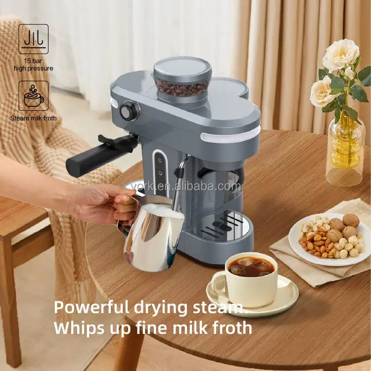 Small kitchen appliances Coffee machine Pressure coffee machine grinder 3-in-1 milk foam machine