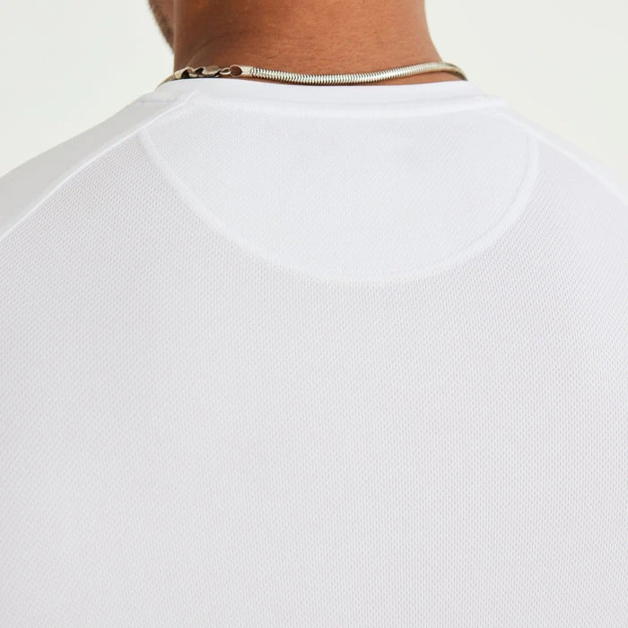 100% Polyester Mesh Fabric Performance Short Sleeve Muscle Fit Mens Breathable Gym T Shirt