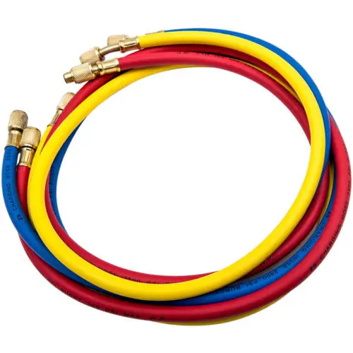 Refrigerant Charging Hose 3 color charging hose air conditioner fluoride pipe freon refrigerant pipe for R410 R22  R134a