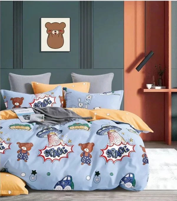 Children Cartoon High Quality Bed Sheet 100% Cotton 3D Crib Baby Dinosaur bedding sets