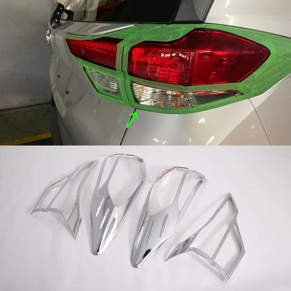 АБС-пластик хром серебро Новинка автомобильные аксессуары внешней отделки задний фонарь задняя крышка лампы Планки для Toyota пик 2019