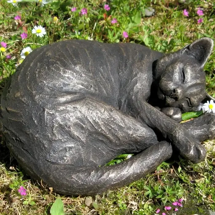 Decoration garden metal animal crafts giant bronze sculpture cat bronze animal sculpture