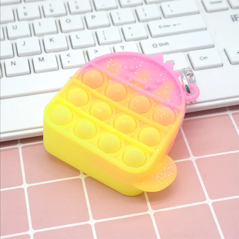 Cheap Silicone Squeeze Unicorn Coin Purses Prevent Anxiety little girls purses pop it unicorn kid coin purse