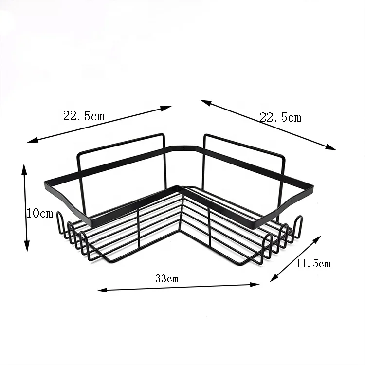 Shower Caddy Basket Shelf with Hooks for Hanging, Toilet Rack Shelf Bathroom Rack Storage