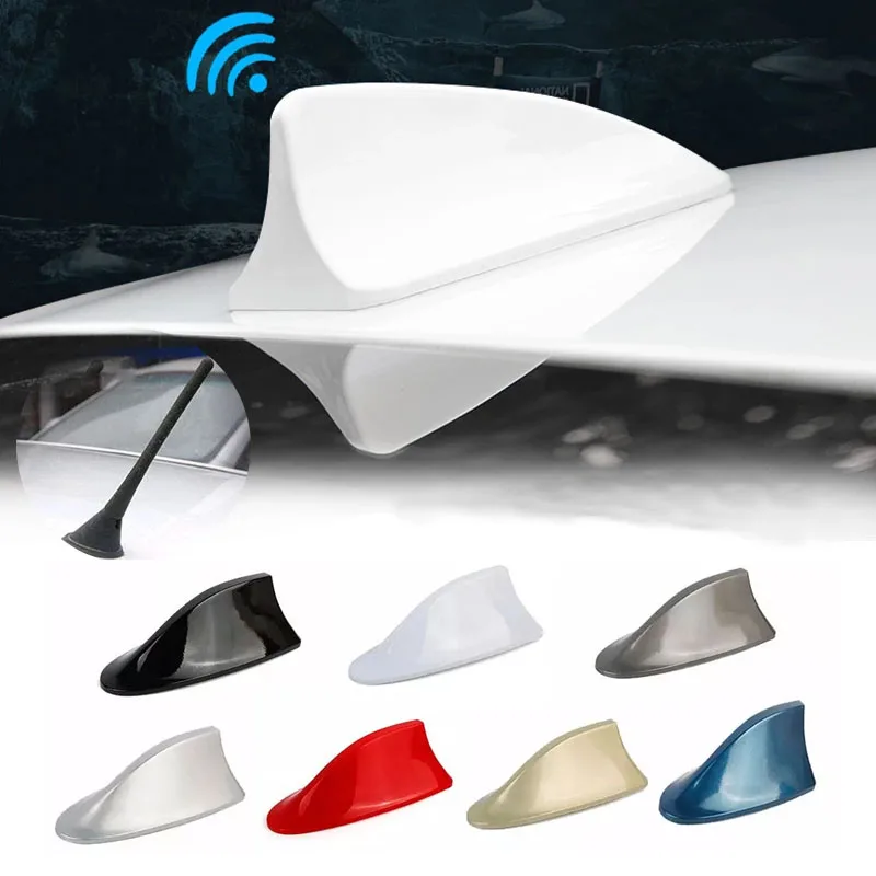 Decorative Top Mounted Base Roof Radio Am/fm Universal Car Shark Fin Antenna