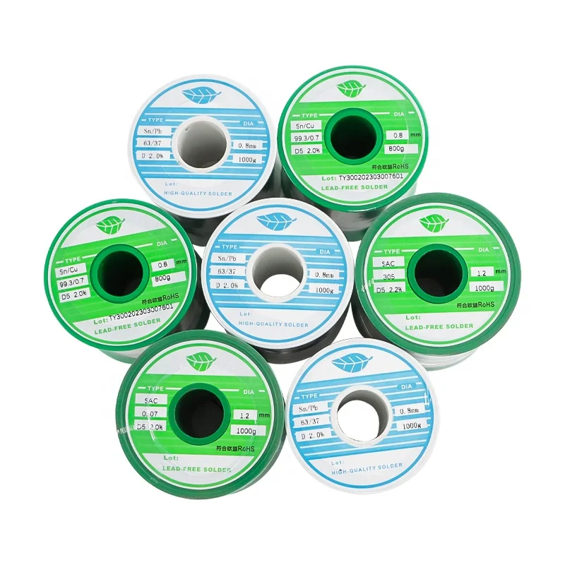 Soldering Tin Wire Lead-Free Tin 99.3Sn/0.7Cu Solder High Purity Professional Welding Wire 0.45 0.6 0.8 1.0 mm 1.2mm