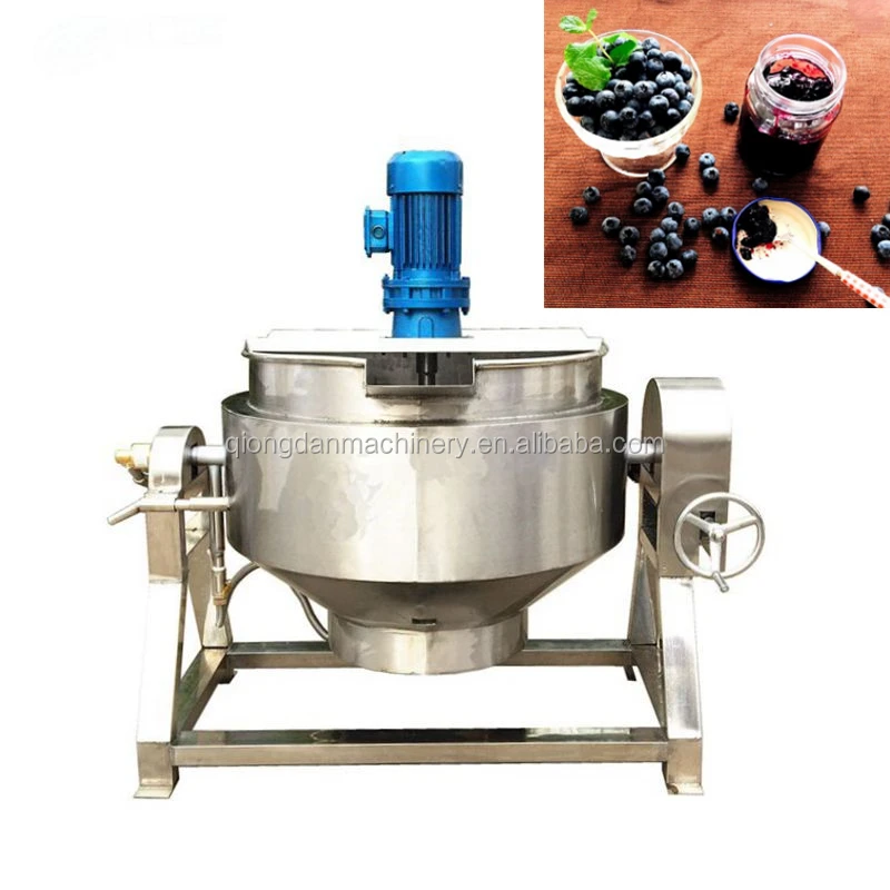 500Liter Industrial Electric Heating Double Jacket Cooking Pot with Mixer jacketed cooker for syrup,candy sugar