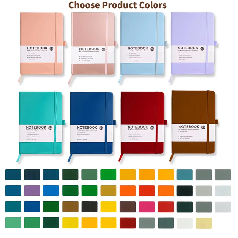 Wholesale A5 Print School A6 Notebooks In Bulk Journal 2023 Cheap Customized Promotion Pu Leather Notebook
