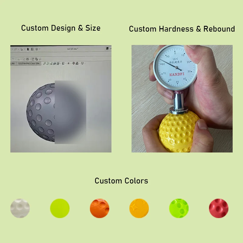 High quality 8 inch pu red dimpled pitching machine baseball balls