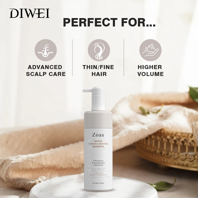 DIWEI Biotin Shampoo and Conditioner Set Hair Thickening Volumizing Products to Help Boost Thinning Hair with Added Keratin
