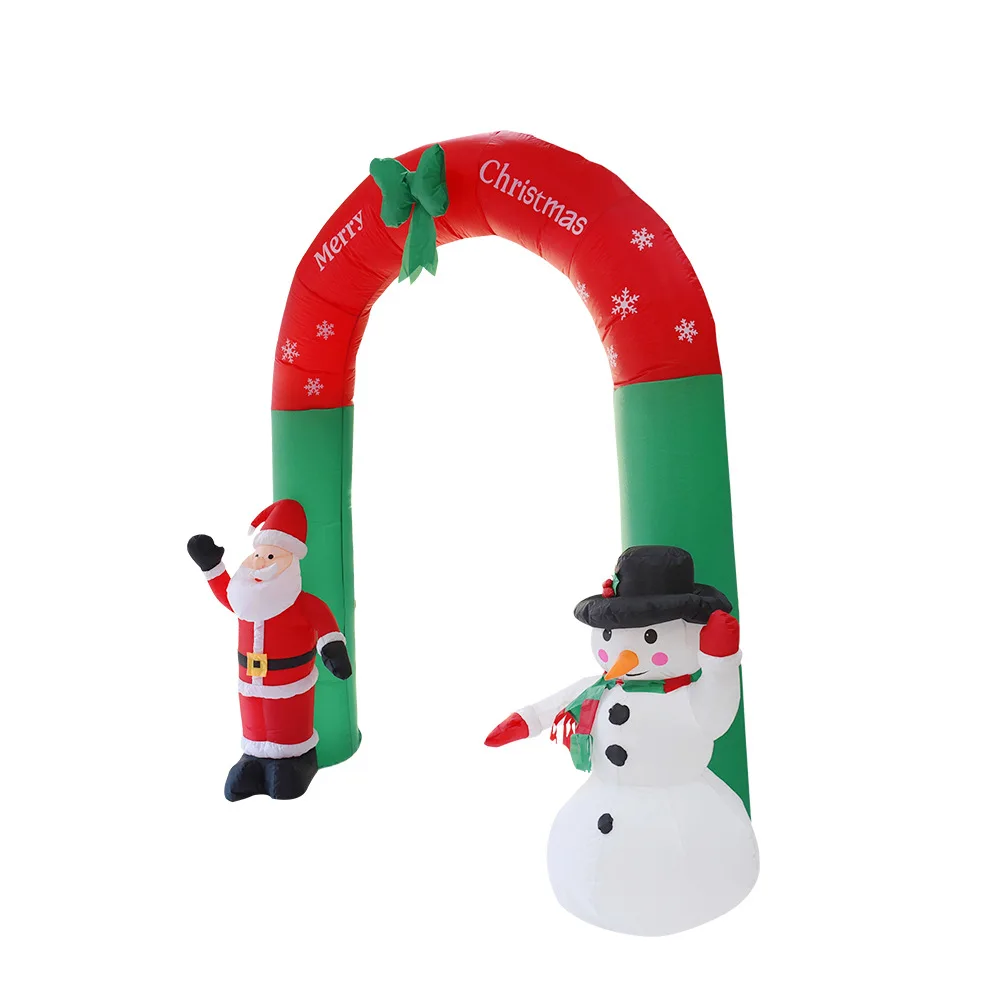 Factory Price  Festive Holiday Spirit Archway Decoration 8ft Christmas Decorations Inflatable Arch