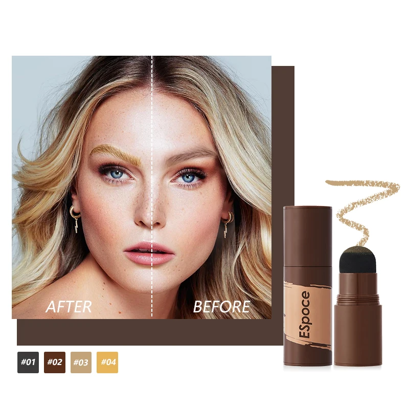 OEM/ODM Eyebrow Stamp Stencil Kit with Reusable Eyebrow Stencil, One Brushes brow stamp And Eyebrow Trimming Knife Brow Stamp