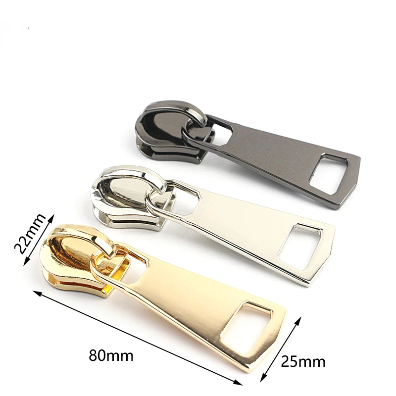 2023 fashion style Garment Metal Zipper Pull with Custom Logo Do Your Own Brand Leather Zipper Pull Leather